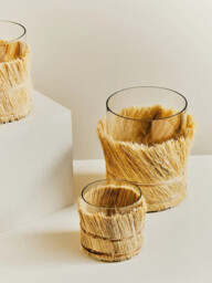 Interiors by Premier Candle Holder Kuta Natural Small - thumbnail 5