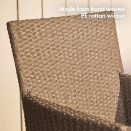 Vonhaus Bali Rattan Bistro Set - thumbnail 3