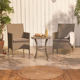 Vonhaus Bali Rattan Bistro Set - thumbnail 5