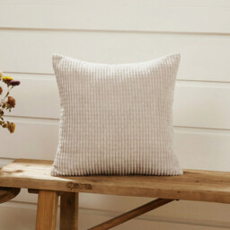 Deconovo Velvet cushion cover beige color 45*45cm 1pc - thumbnail 6