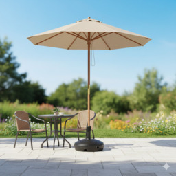 Strata Parasol Base Black - thumbnail 1