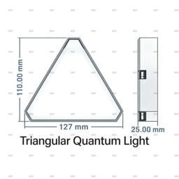 Panel RGB LED 6pcs Dreieckige Gaming Wandleuchte mit Fernbedienung, LED Smart Wand Licht DIY Kombinierbar LED Lichtleisten, Musik Sync App-Steuerung Light Panel für Weihnachten Gaming Zimmer Deko - thumbnail 3