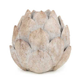 Candlelight Ornament Flower Washed Grey H:10.5cm - thumbnail 1
