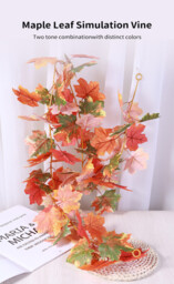 Marrybox Fall Garland Maple Leaf Red 1.8m - thumbnail 5
