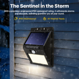 VIVREAL  Solar wall lights Charged by solar energy， Six-pack 100Led YHM02B , New Year Sale , Top gift picks - thumbnail 3