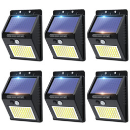 VIVREAL  Solar wall lights Charged by solar energy， Six-pack 100Led YHM02B , New Year Sale , Top gift picks - thumbnail 4