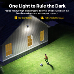 VIVREAL  Solar wall lights Charged by solar energy， Six-pack 100Led YHM02B , New Year Sale , Top gift picks - thumbnail 2