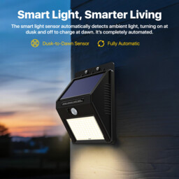 VIVREAL  Solar wall lights Charged by solar energy， Six-pack 100Led YHM02B , New Year Sale , Top gift picks - thumbnail 5