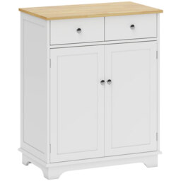 HOMCOM Sideboard Traditional White/Natural