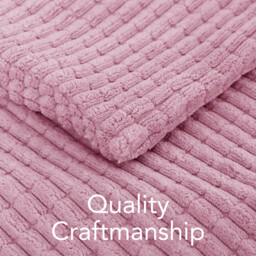 Deconovo Velvet cushion cover pink color 45*45cm 1pc - thumbnail 2