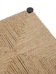 Interiors by Premier Bar Stool Bandar Beech Wood & Hemp Rope Black/Natural - thumbnail 2