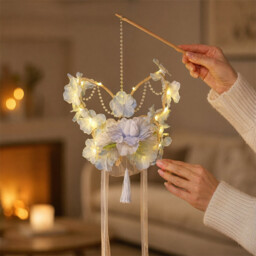 Huacan Blue Butterfly Flower Lamp [1 piece] Finished Product - thumbnail 1