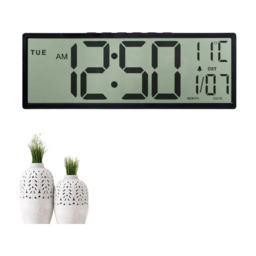 "HATITANG PH-09 15"" Digital Wall Clock Black" - thumbnail 1