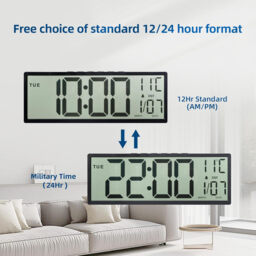 "HATITANG PH-09 15"" Digital Wall Clock Black" - thumbnail 3