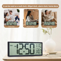 "HATITANG PH-09 15"" Digital Wall Clock Black" - thumbnail 2