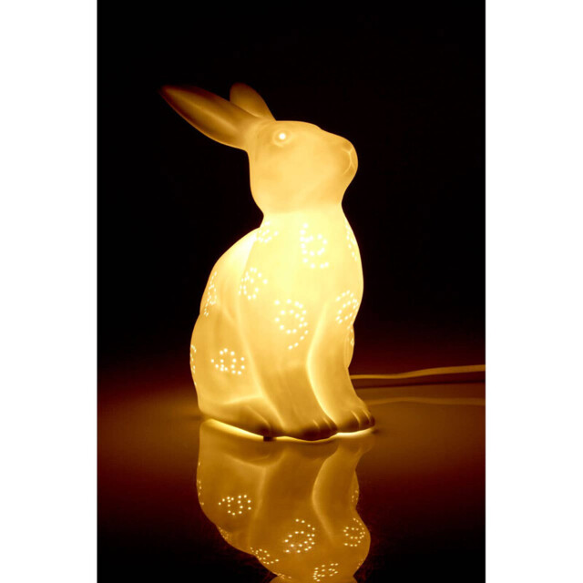 Premier Kids Night Light Ola Rabbit Ceramic White - image 1