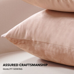Deconovo Dutch Velvet cushion cover dusty pink color 45*45cm 1pc - thumbnail 7