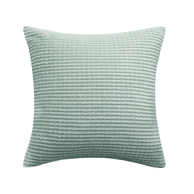 Deconovo Velvet cushion cover light green color 50*50cm 1pc - image 1
