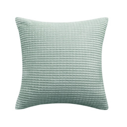 Deconovo Velvet cushion cover light green color 50*50cm 1pc - thumbnail 1