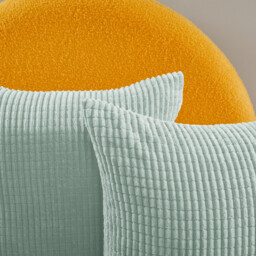 Deconovo Velvet cushion cover light green color 50*50cm 1pc - thumbnail 3