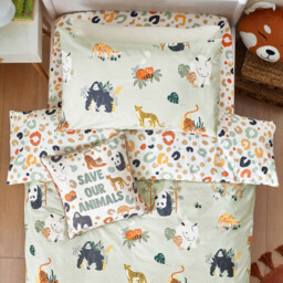 little furn Duvet Cover Set Wildlife Sage Single - thumbnail 2