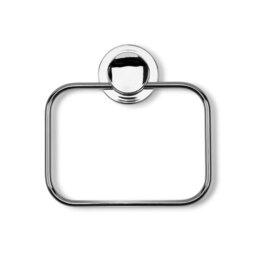 Croydex Stick 'n' Lock Towel Ring - Chrome - thumbnail 2