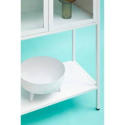 Interiors by Premier Display Cabinet Acier Metal White Tall - thumbnail 6