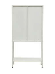Interiors by Premier Display Cabinet Acier Metal White Tall - thumbnail 3