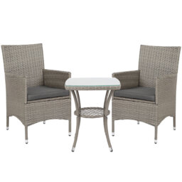 Outsunny 3 Piece Rattan Bistro Set - thumbnail 6
