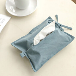 1 PC Portable Tissue Bags, Hanging Tissue Dispensers for Multiple Places, Blue - thumbnail 2