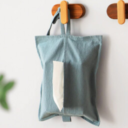 1 PC Portable Tissue Bags, Hanging Tissue Dispensers for Multiple Places, Blue