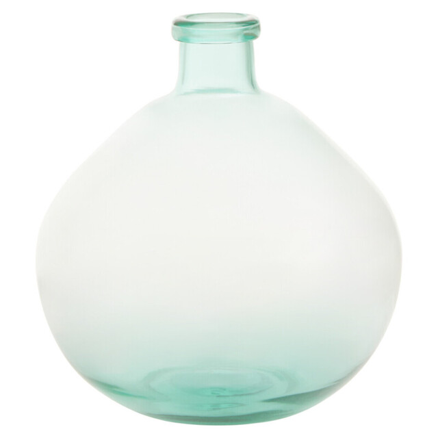 Interiors by Premier Vase Bexley Blue Recycled Glass Medium - image 1
