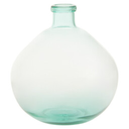 Interiors by Premier Vase Bexley Blue Recycled Glass Medium - thumbnail 1