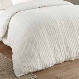 Duvet Day Duvet Cover Set Harrison Stripe White Super King - thumbnail 3