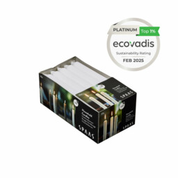 Spaas Dinner Candles Household Unscented White 20pcs - thumbnail 2
