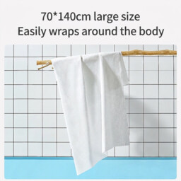 ochama Disposable Bath Towels, 70×140cm, Pack of 5 (1 towel per separate pack) Must-have for business trips & travel – large, portable, hygienic bath towels - thumbnail 4