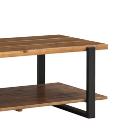 Coffee Table Pembroke Rectangle Pine Natural/Black - thumbnail 3