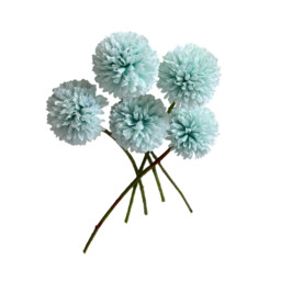 Wei's Moment 6Pcs Artificial  Flowers Artificial Hydrangea Decoration for Wedding Vase Blue - thumbnail 2