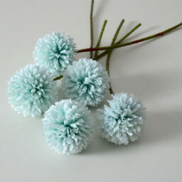 Wei's Moment 6Pcs Artificial  Flowers Artificial Hydrangea Decoration for Wedding Vase Blue - thumbnail 5