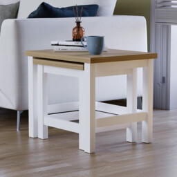 Vida Designs Side Tables Nested Arlington White/Oak Effect 2pcs - thumbnail 4