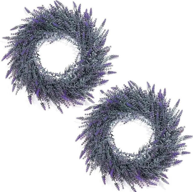 DDHS 18inch Lavender Wreath -2pcs - image 1