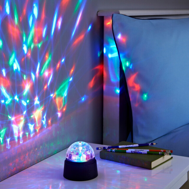 GLOBAL GIZMOS Table Lamp Crystal Starball Multicolour/Black