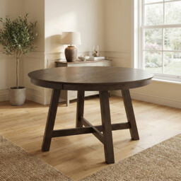 Dining Table Roseville Extendable Round/Oval 115x115-154cm Walnut - thumbnail 6