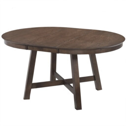 Dining Table Roseville Extendable Round/Oval 115x115-154cm Walnut - thumbnail 3