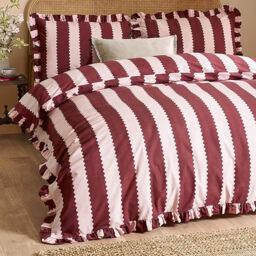 Wylder Duvet Cover Set Bridie Burgundy/Blossom Single - thumbnail 1
