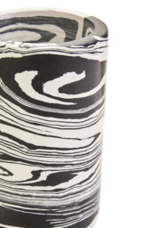 Fifty Five South Candle Holder Helsa Marble Black/White - thumbnail 2
