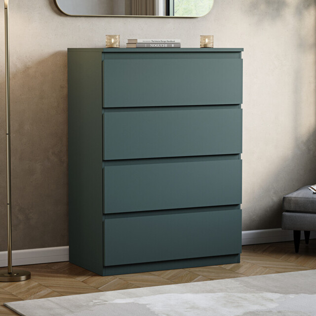 Vida Designs Drawer Chest Denver 4 Drawers Green - image 1