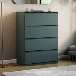 Vida Designs Drawer Chest Denver 4 Drawers Green - thumbnail 1