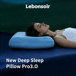 Lebonsoir Same Design as Atour Planet, Ergonomic Neck Support Pillow, 3.0 Version Cervical Pillow for Neck & Shoulder Pain, Comfort Sleep Pillow for All Sleep Positions, Blue,8cm Height - thumbnail 1