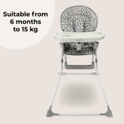 My Babiie MBHC1 Compact Highchair 6 Months - 3 Years (15 kg) Grey Dalmatian - thumbnail 2